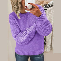 Dzianinowy damski sweter - Elina