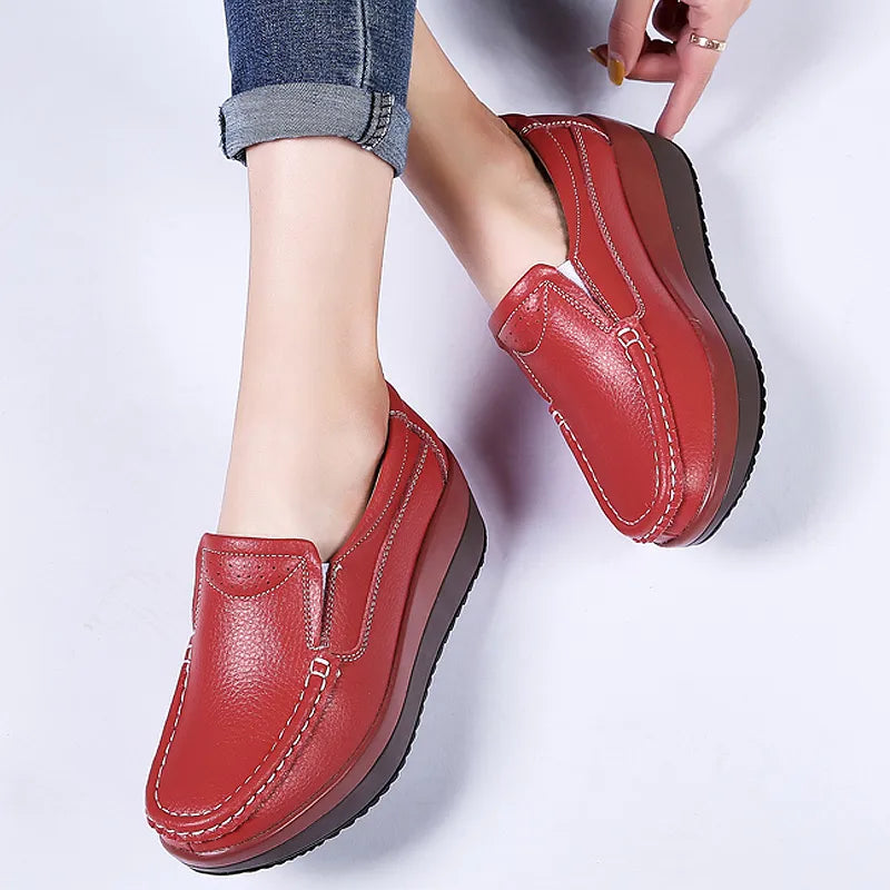Platform Slip-On Shoe With Orthopedic Support - Erika
