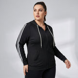 Plus Size Hoodie Sportief - Stephanie