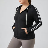 Plus Size Hoodie Sportief - Stephanie