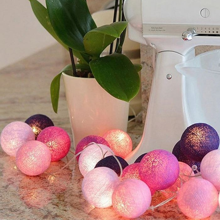 Vrolijke Katoenen Lichtgevende Ballenslinger - LumiBall