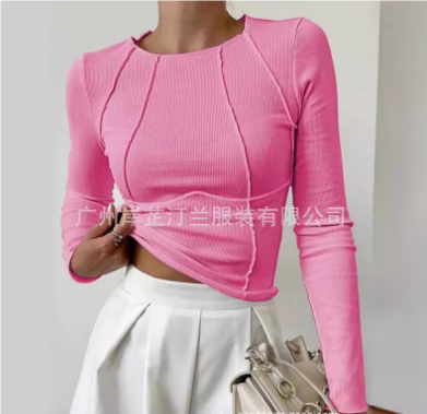 Basic Dames Shirt met Lange Mouwen - Mira