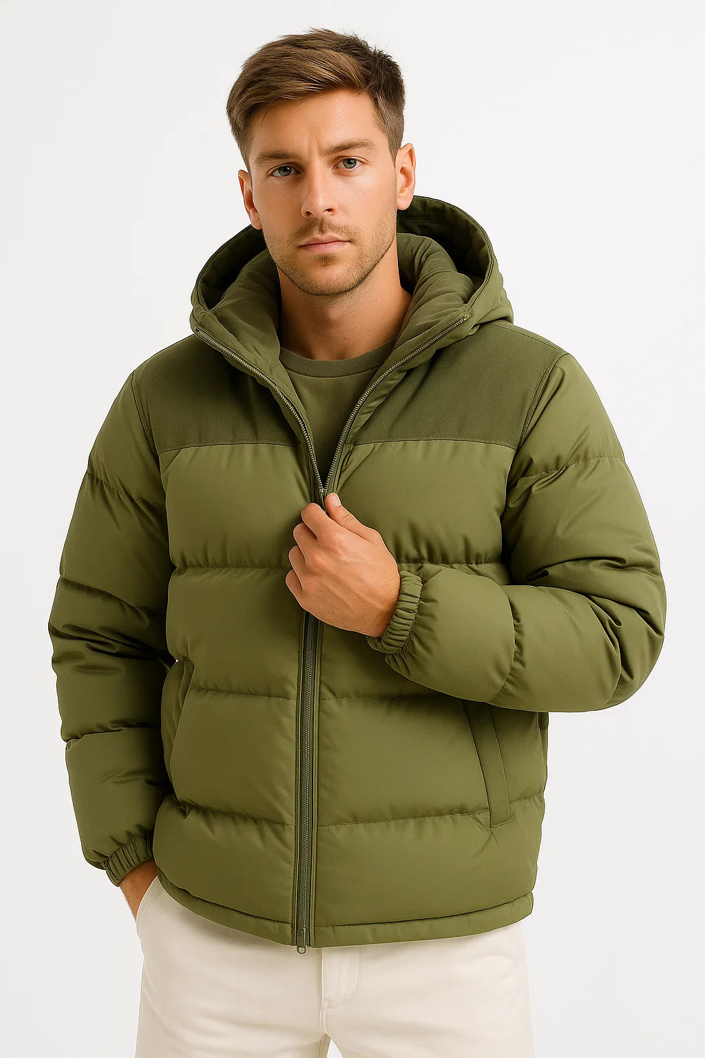 Quilted Hooded Puffer Jacket - Robert