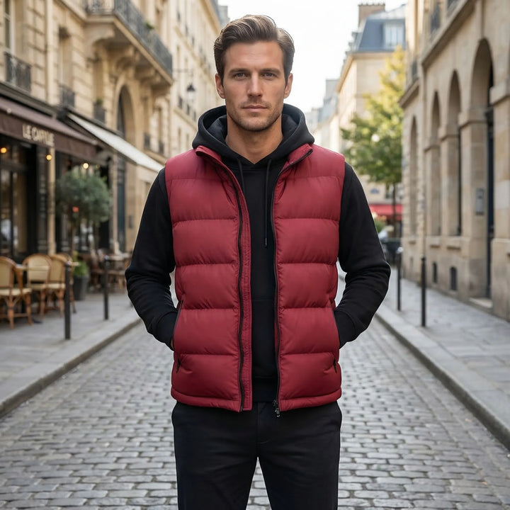 Quilted Sleeveless Gilet For Men - Jeremy