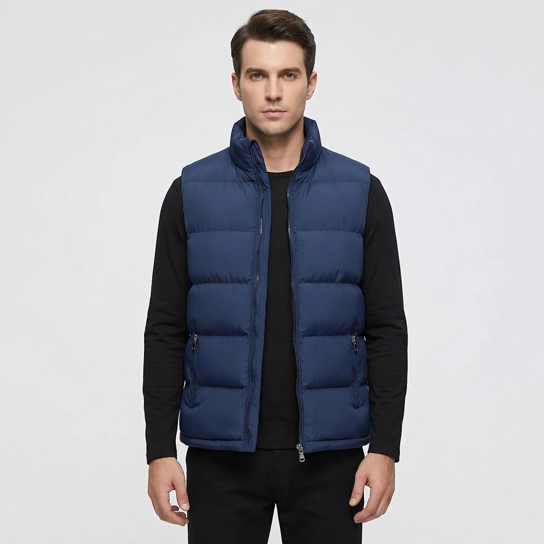 Quilted Sleeveless Gilet For Men - Jeremy