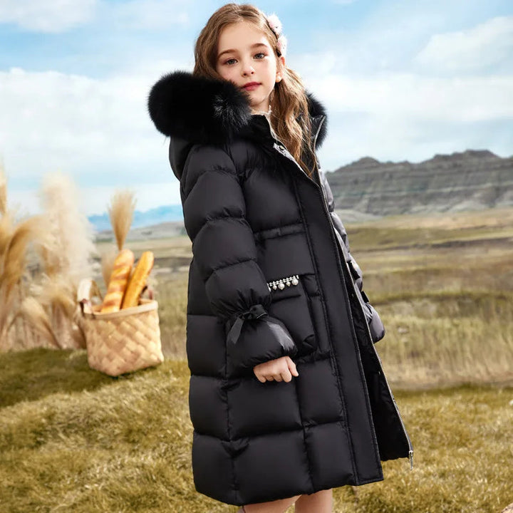 Quilted Winter Coat For Girls - Virginia