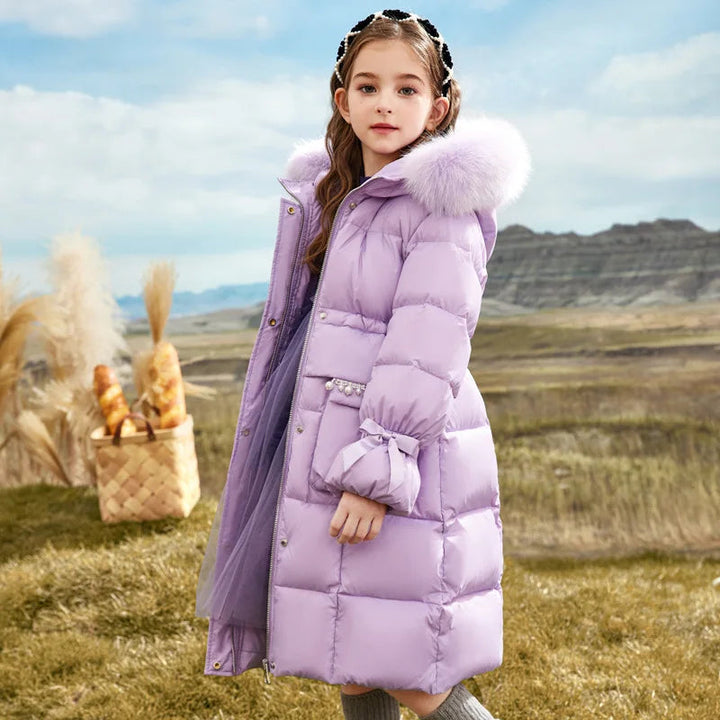 Quilted Winter Coat For Girls - Virginia