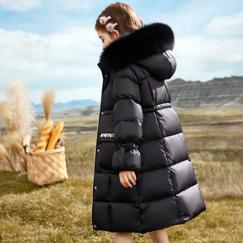 Quilted Winter Coat For Girls - Virginia