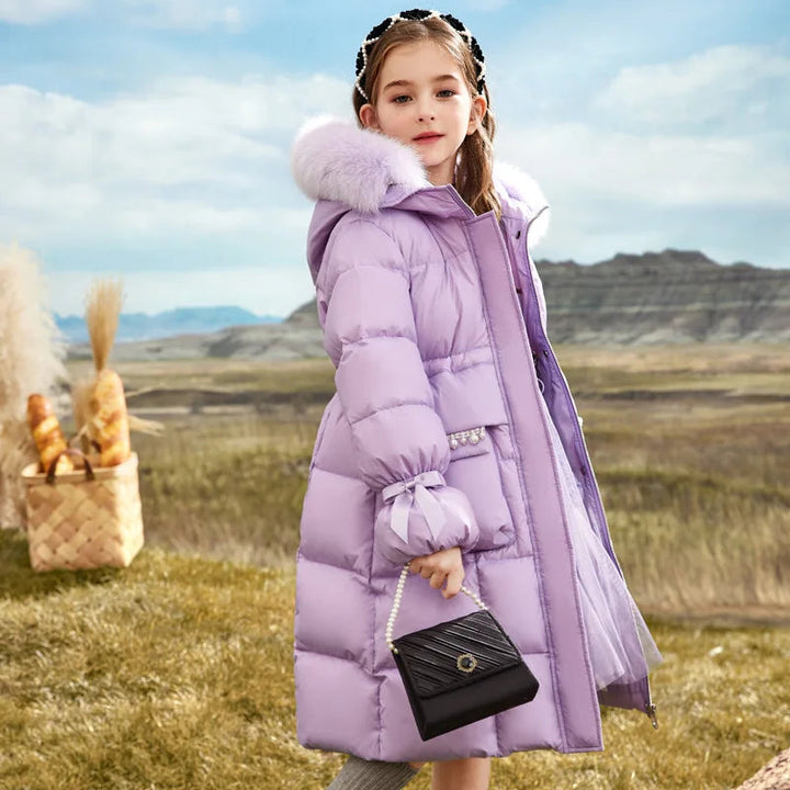 Quilted Winter Coat For Girls - Virginia
