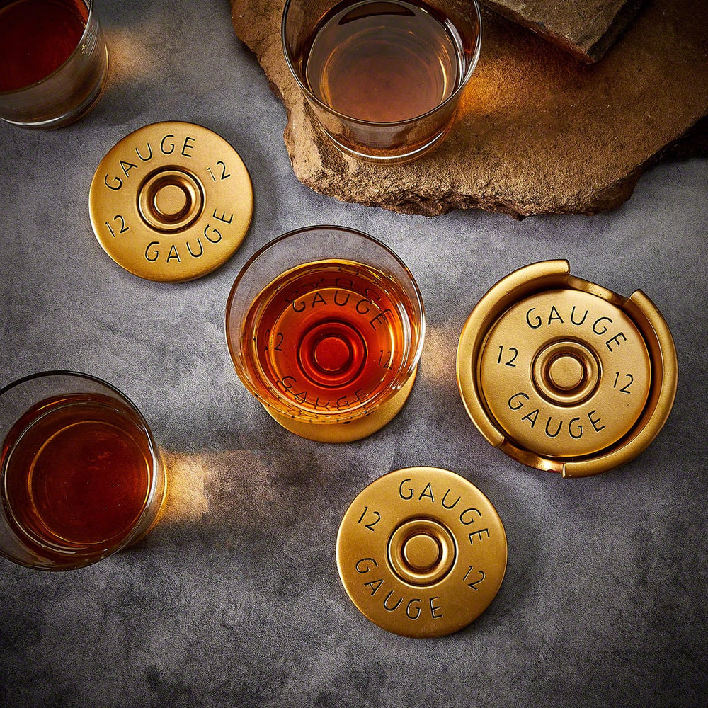 Quirky Shotgun Shell Drink Coasters - ShotRest