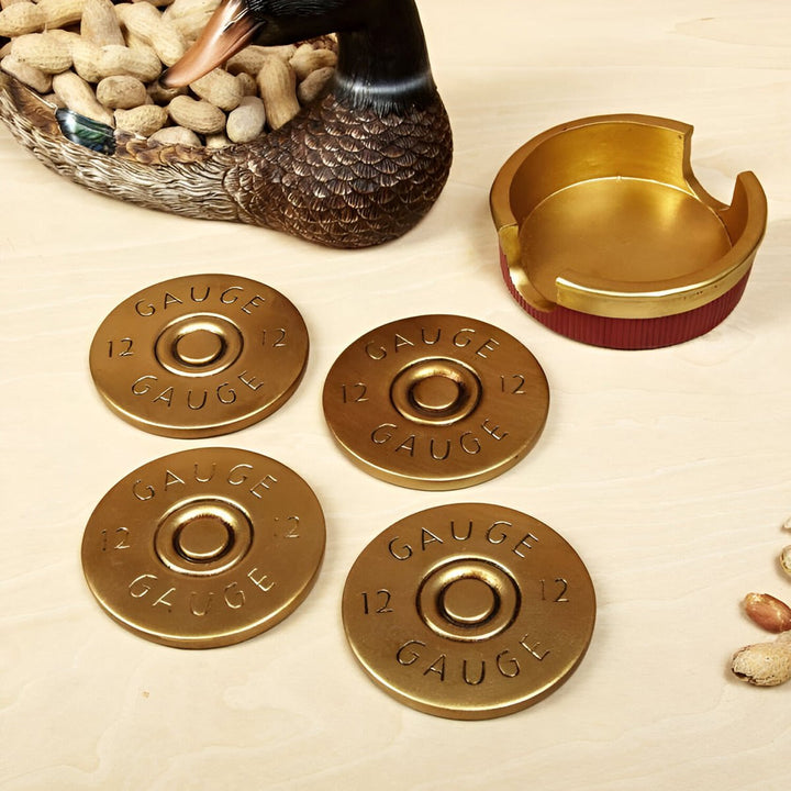 Quirky Shotgun Shell Drink Coasters - ShotRest