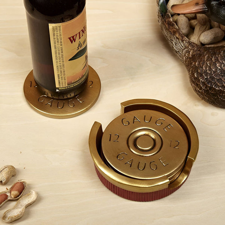Quirky Shotgun Shell Drink Coasters - ShotRest