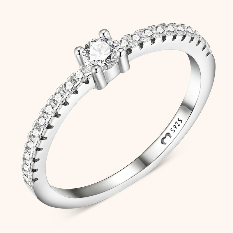 Stijlvolle Ring met Sprankelende Zirkonia - Sienna