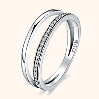 Dubbele Zirkonia Ring - Sienna