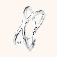 Stylish Double Cross Ring - Calindra
