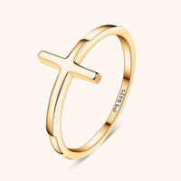 Trendy Ring with Cross Detail - Amélie