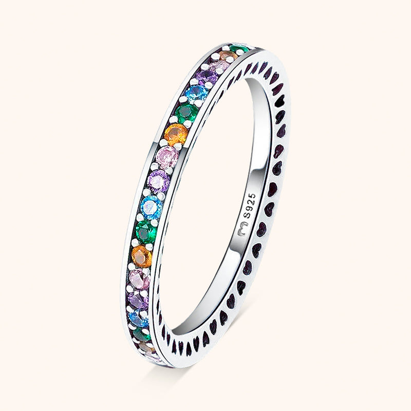 Stylish Rainbow Ring - Aurora