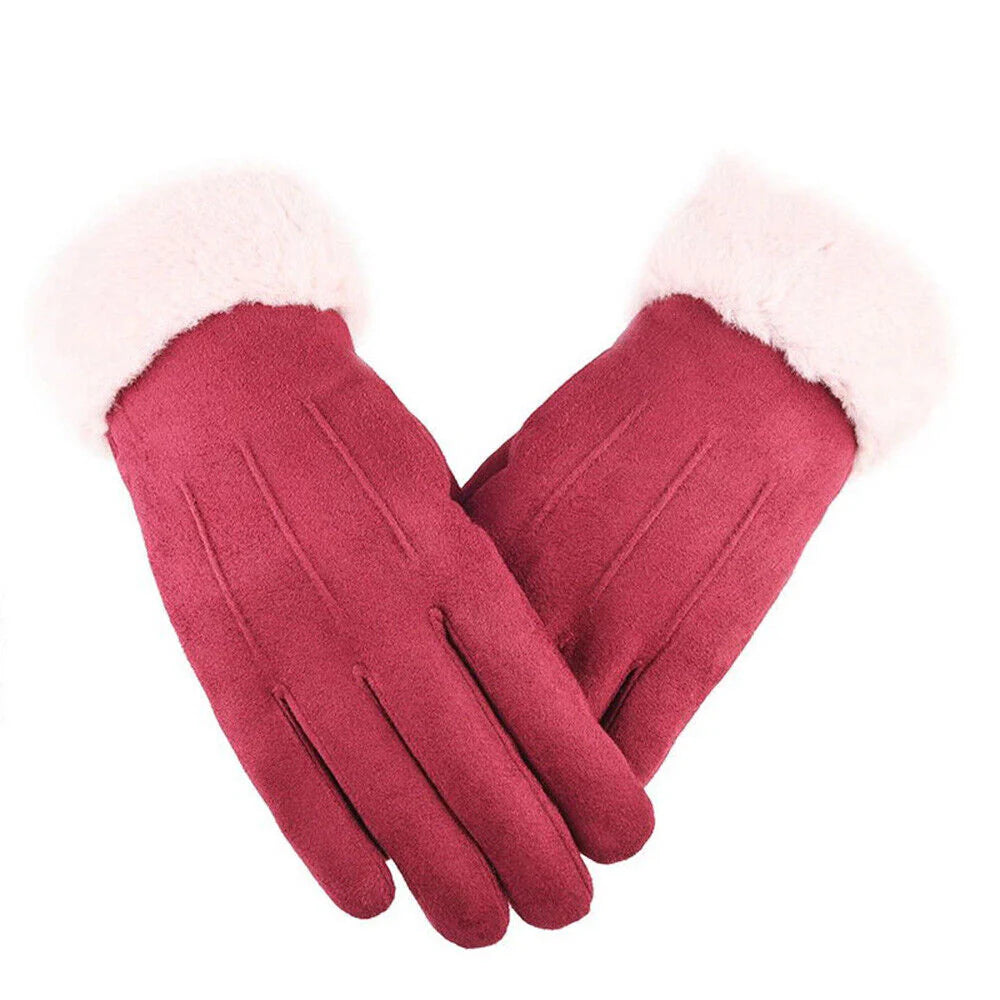 Trendy Suede Women's Gloves - Mirella