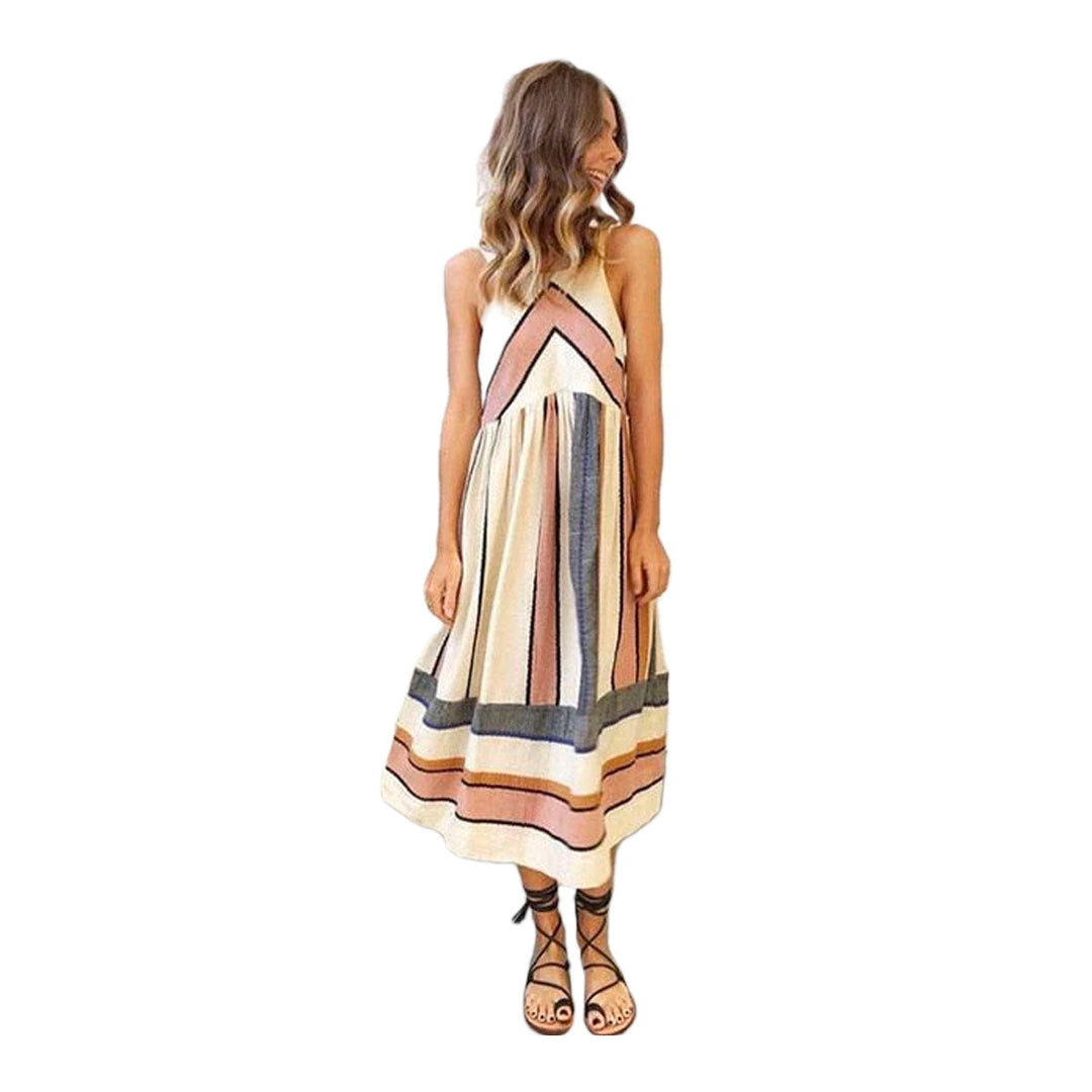 Stylish sleeveless summer dress in vintage look – RetroFlair