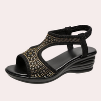 Open-Front Wedge Sandals for Women - Noa
