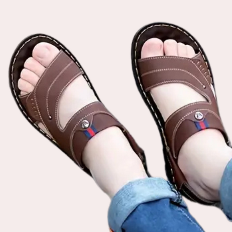 Casual Leather Sandals for Men - Leon