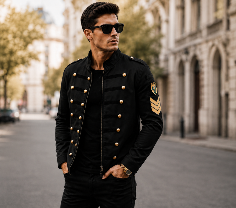 Men’s Jacket with Stand-Up Collar and Modern Cut – Rafael