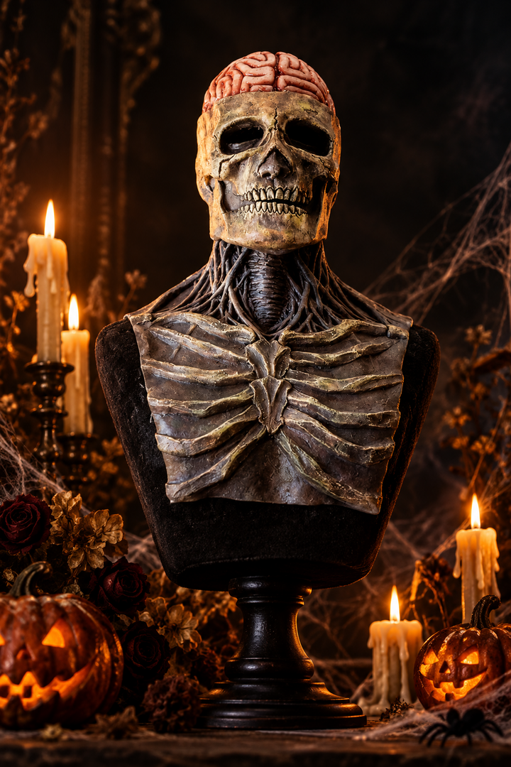 Halloween kostuum met skeletlook – Grimveil