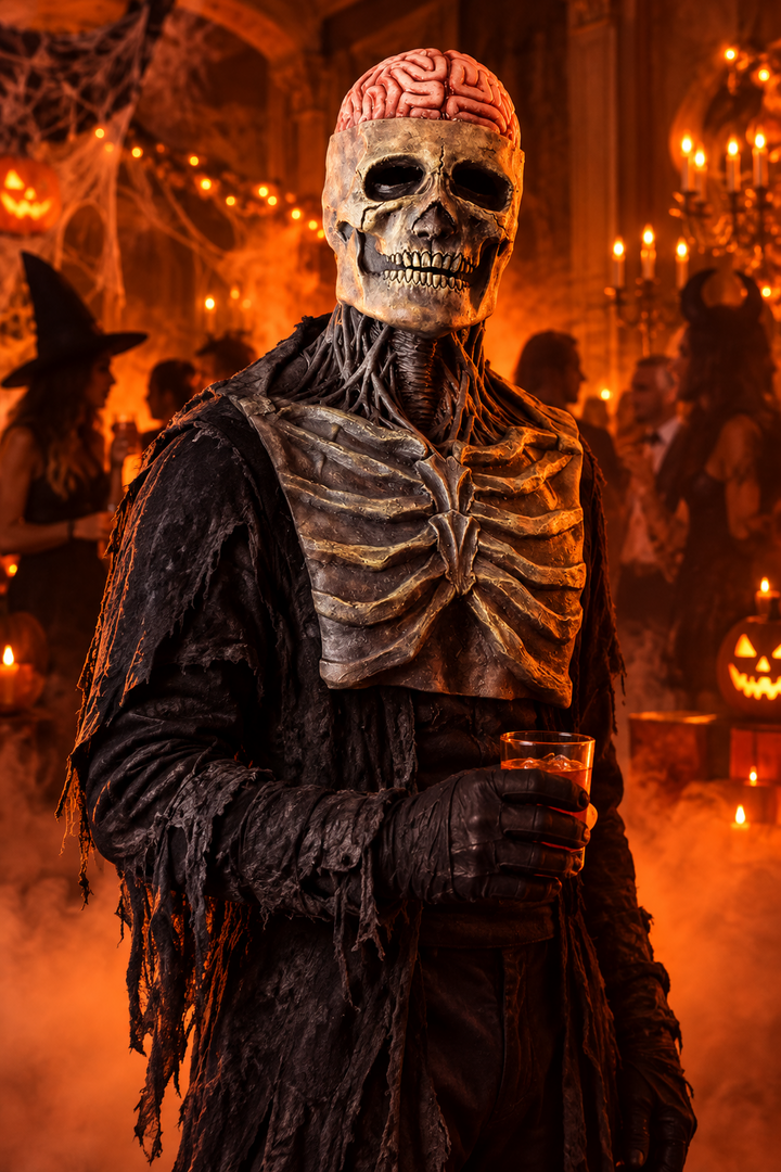 Realistic skeleton costume for Halloween – Grimora
