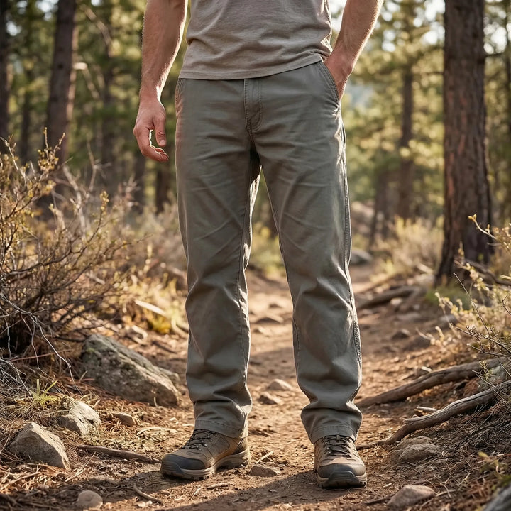 Rechte Cargobroek Met Elastische Taille - Freddie