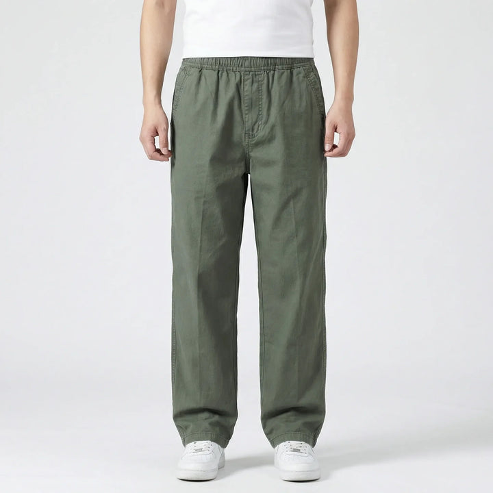 Rechte Cargobroek Met Elastische Taille - Freddie