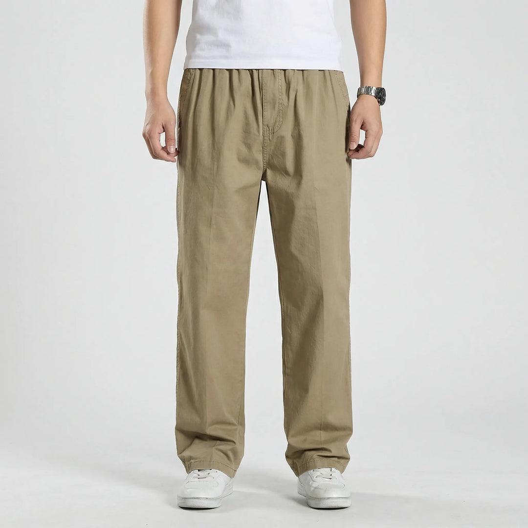 Rechte Cargobroek Met Elastische Taille - Freddie