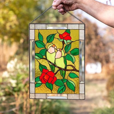 Rectangular Botanical Sun Catcher - Prismia