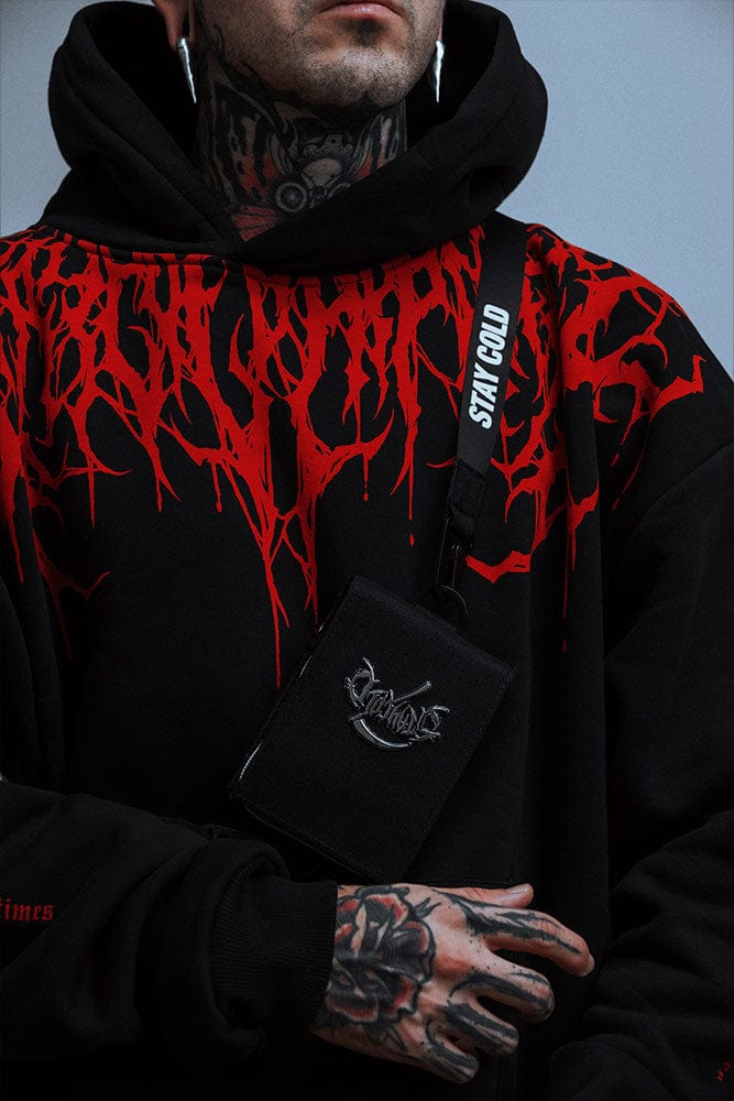 Oversized Heavy Hoodie with Print – Damon
