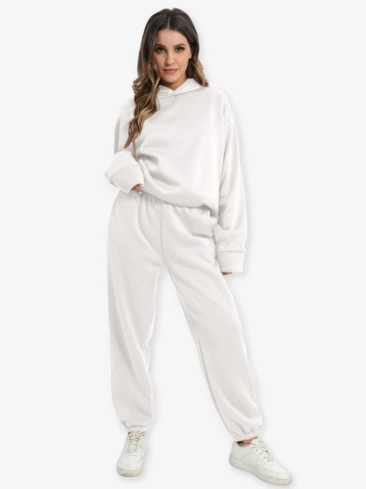 Relaxed-Fit Hoodie Set In An Athleisure Style - Bertha