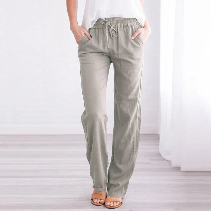 Relaxed-Fit Women's Trousers With Drawstring - Nettie