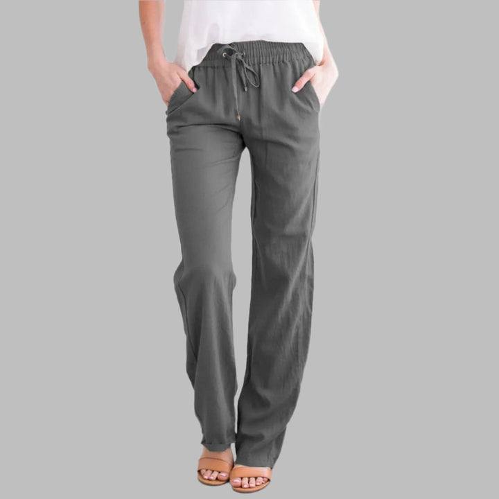 Relaxed-Fit Women's Trousers With Drawstring - Nettie