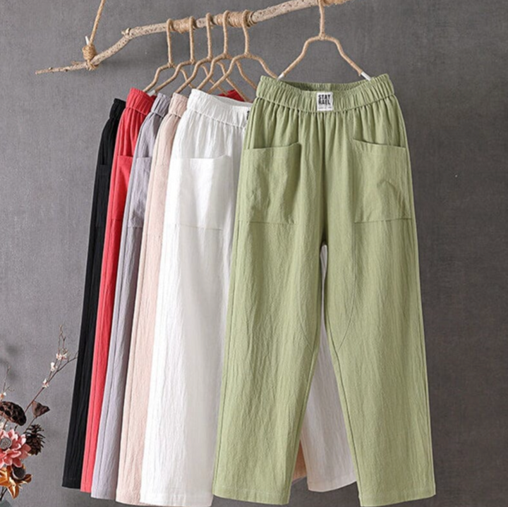 Relaxed-Fit Women's Trousers With Elasticated Waist - Melba