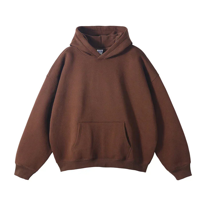 Relaxed Men's Pullover Hoodie With Kangaroo Pocket 4