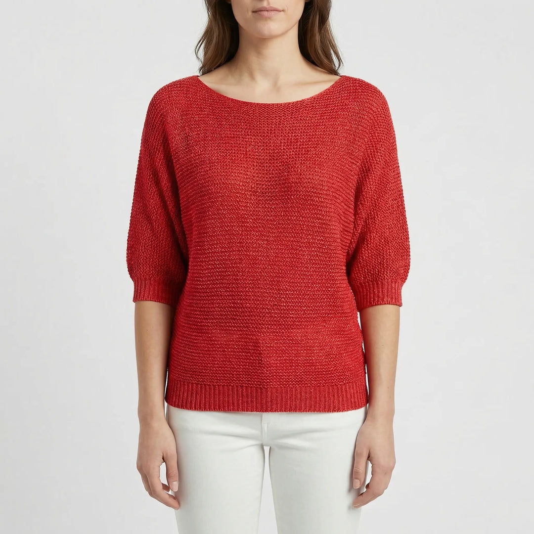 Relaxed Fit Batwing Sleeve Jumper - Janet