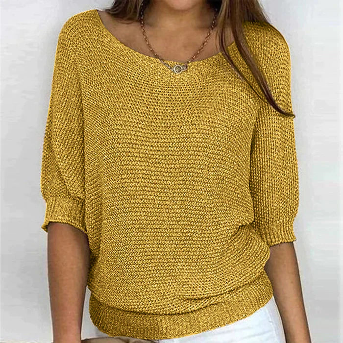 Relaxed Fit Batwing Sleeve Jumper - Janet