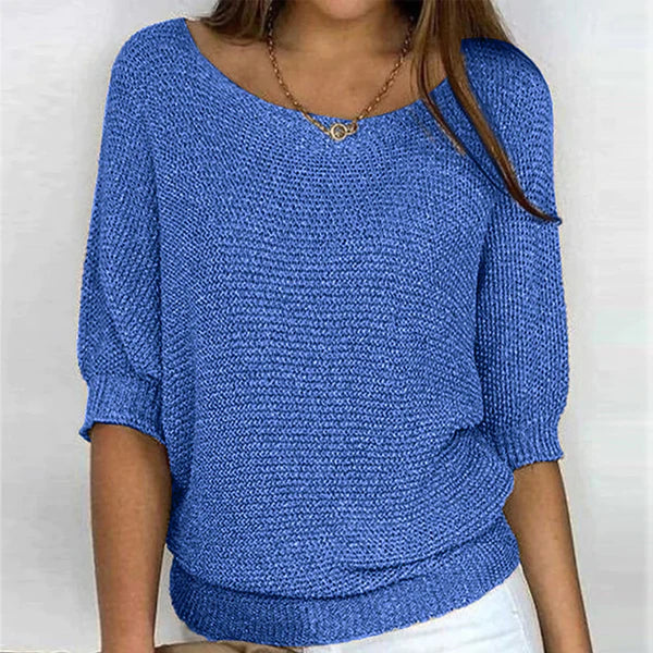 Relaxed Fit Batwing Sleeve Jumper - Janet
