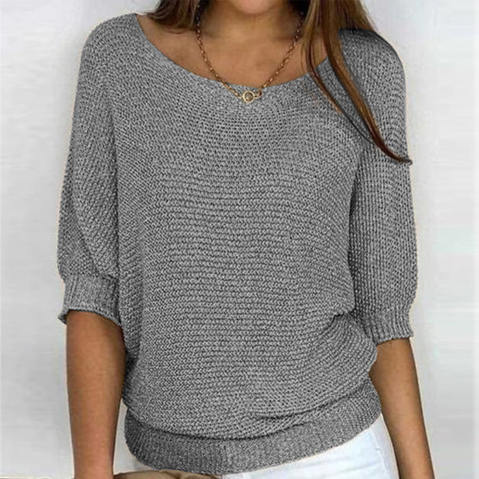 Relaxed Fit Batwing Sleeve Jumper - Janet