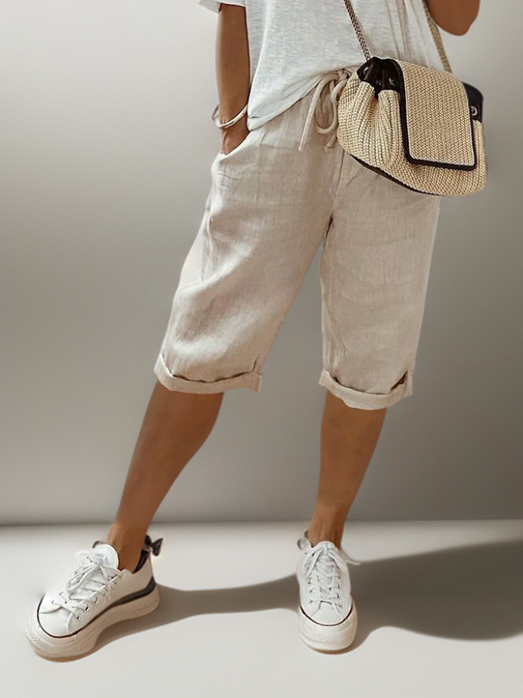 Relaxed Fit Drawstring Shorts - Joy