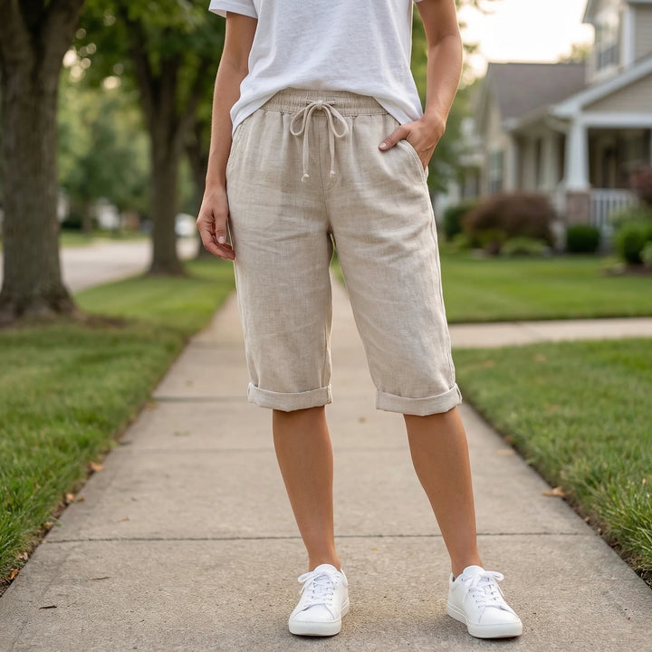 Relaxed Fit Drawstring Shorts - Joy