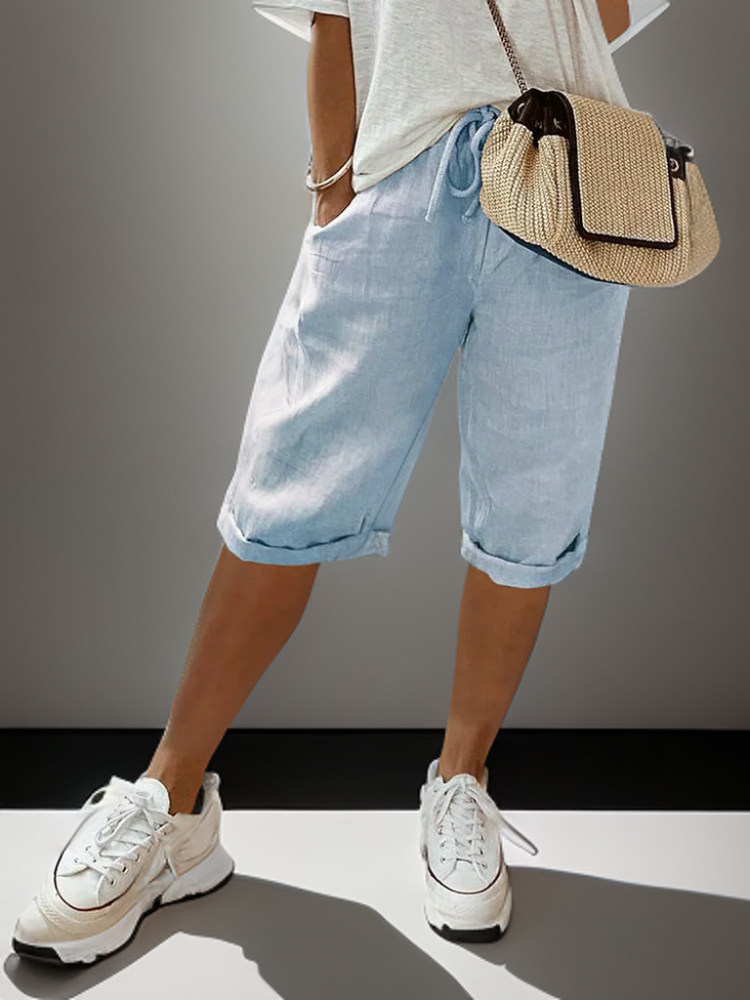 Relaxed Fit Drawstring Shorts - Joy