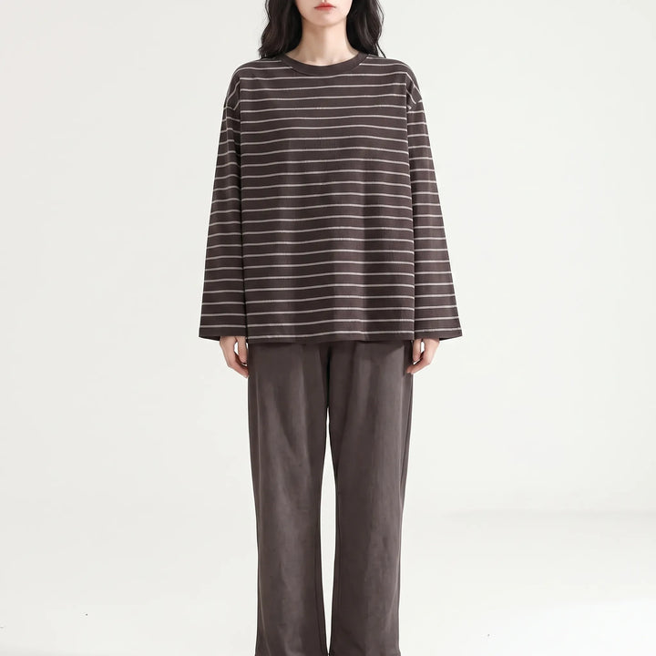 Relaxed Fit Gingham Trousers Pyjamas - Billie