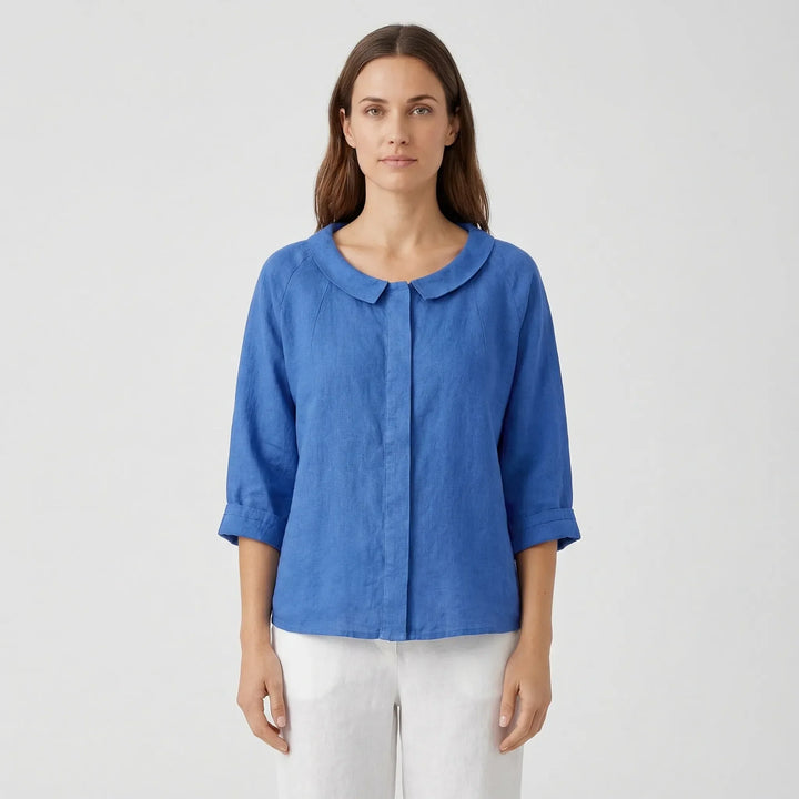 Relaxed Fit Long-Sleeve Blouse - Rosemary