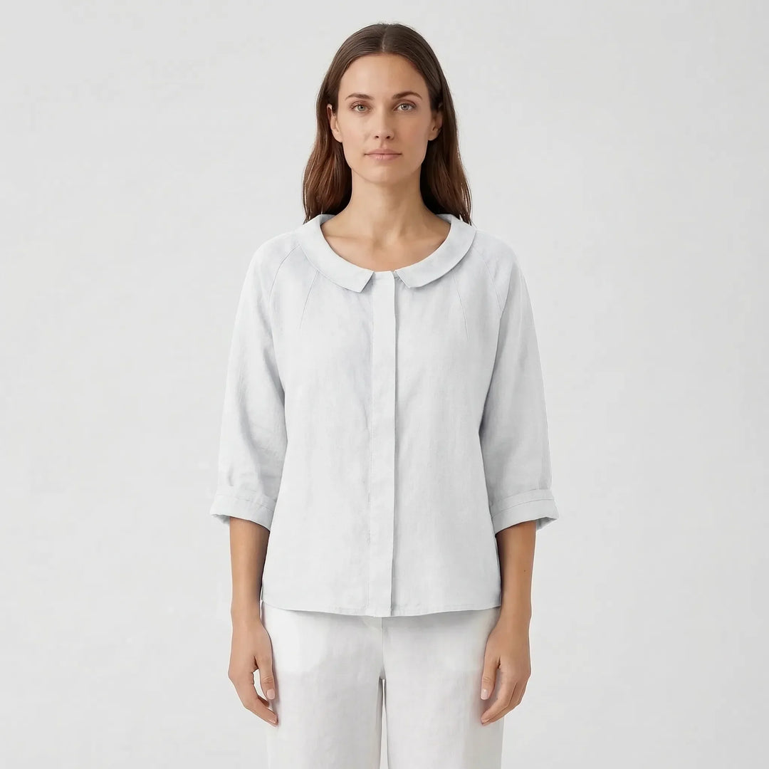 Relaxed Fit Long-Sleeve Blouse - Rosemary