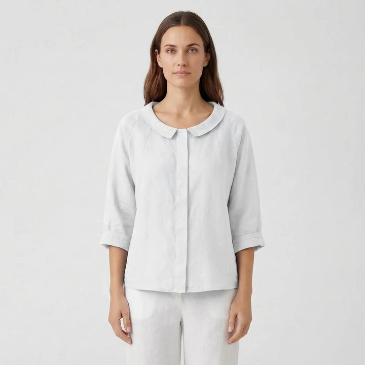 Relaxed Fit Long-Sleeve Blouse - Rosemary