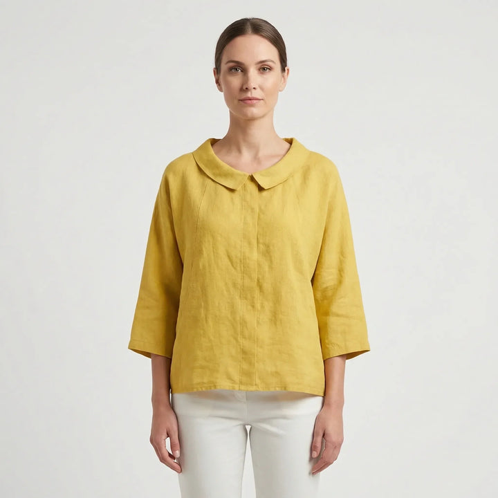 Relaxed Fit Long-Sleeve Blouse - Rosemary